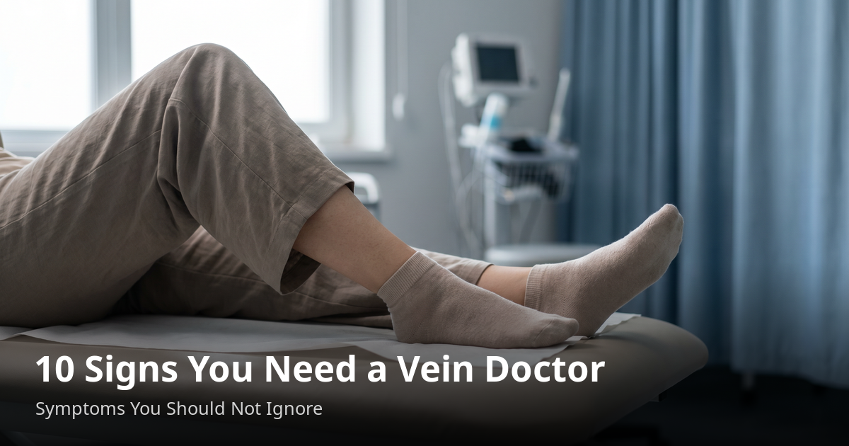 Read more about the article 10 Signs You Need to See a Vein Doctor